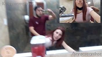 Risky public fuck at Mc Donald's bathroom until cum in ass - @lynnscreamreal Public Adventures part 1